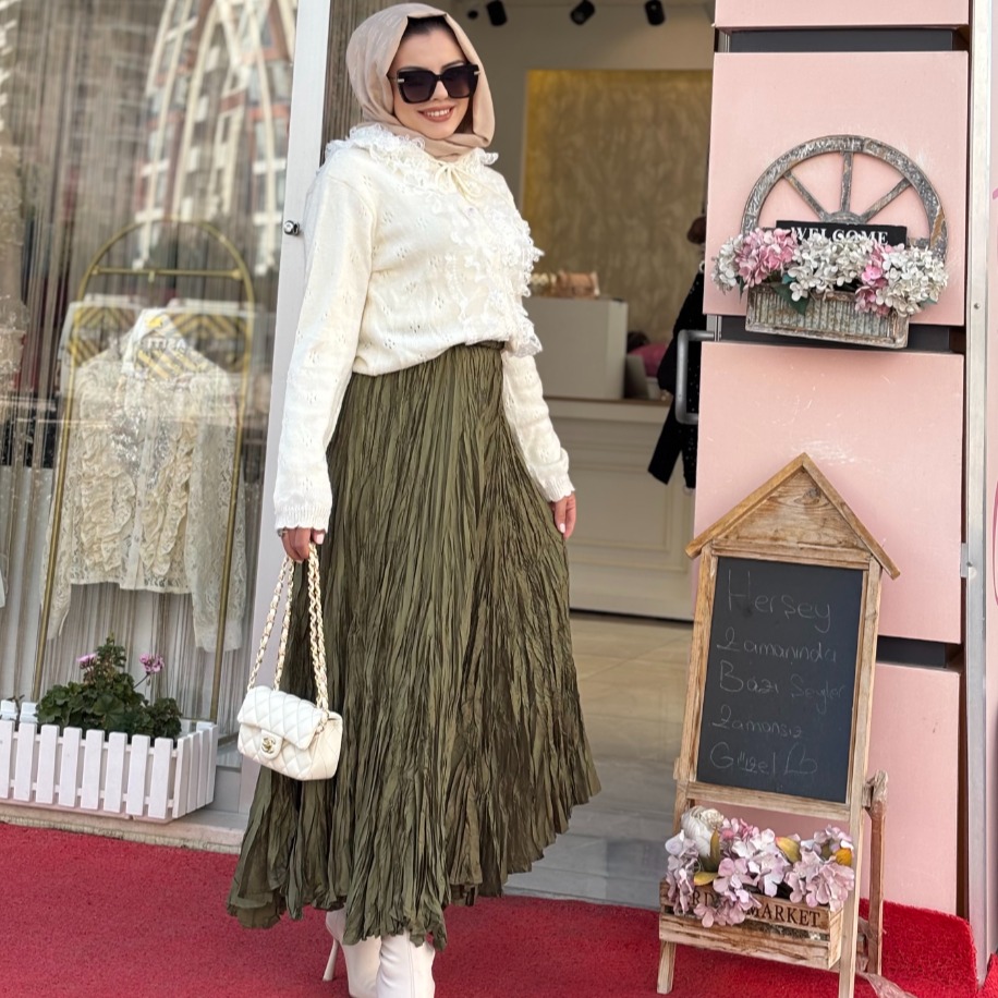 ithal kırıştırma etek