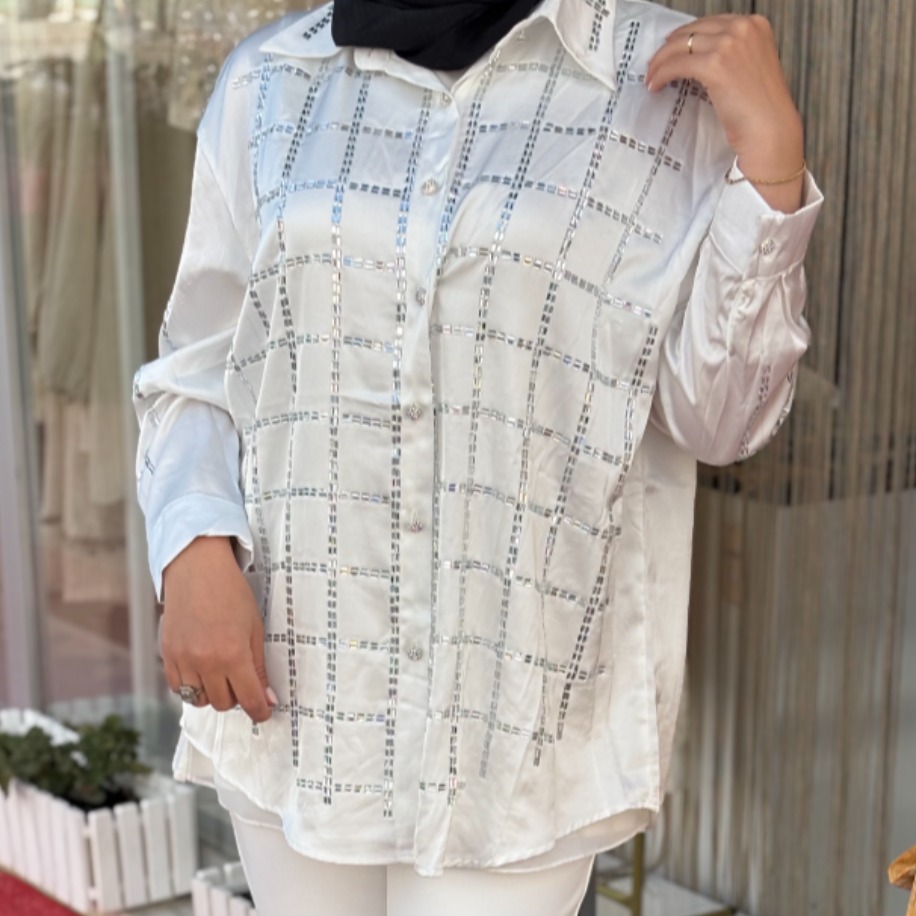 İTHAL İPEK TAŞLI GÖMLEK